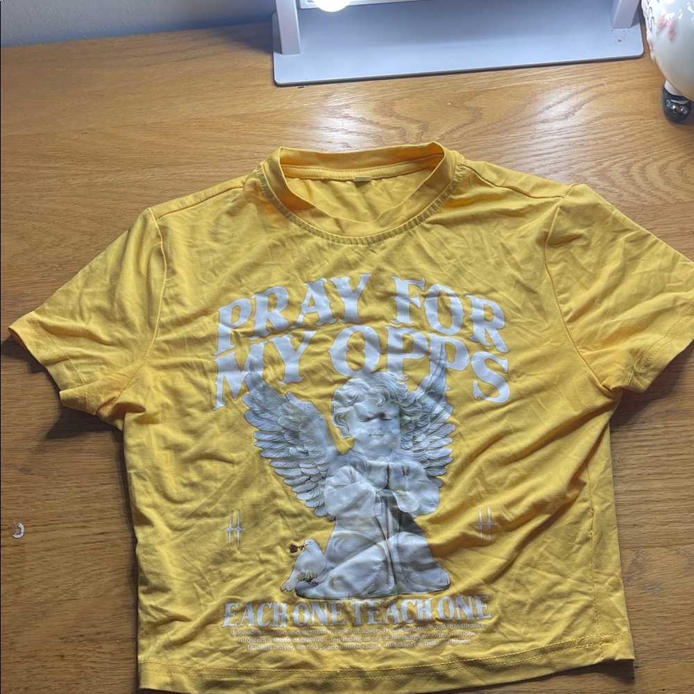 Yellow Angel Graphic Kids T-Shirt